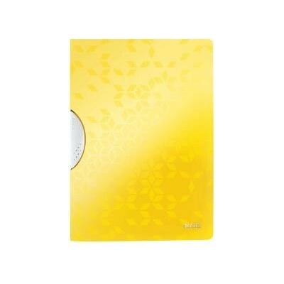 Obal s plastovým klipom Leitz WOW - A4, 30 listov, 10 ks, Žltá