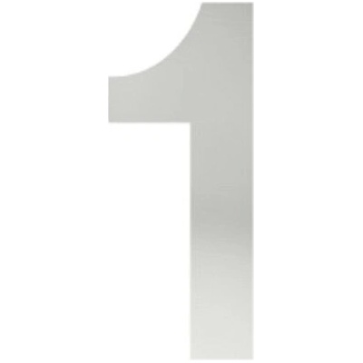 číslo "1" 155mm nerez Nerez