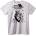 NOONEBRAND Тениска Ехо на сърцето - 2XL, White