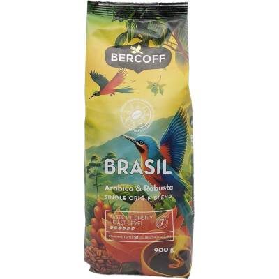 BERCOFF Brasil Arabica & Robusta káva 0,9 kg