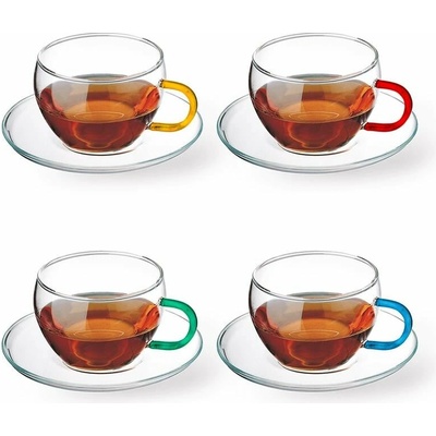 SIMAX SIMAX EVA COLOR POHÁR S PODŠÁLKOU 4 x 250 ml