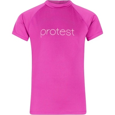 Protest Детска плажна тениска от ликра Protest Kid's PRTSenna Surf T-Shirt Short Sleeve Lycra - Punch Pink - размер 104 (EU) (750-1596-0511)