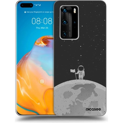 Púzdro Picasee silikónové Huawei P40 Pro - Astronaut čiré
