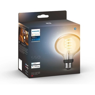 Philips Hue White Ambiance Chytrá LED žárovka Globe E27 G93 7W stmívatelná bílá 929002241401 8719514301481