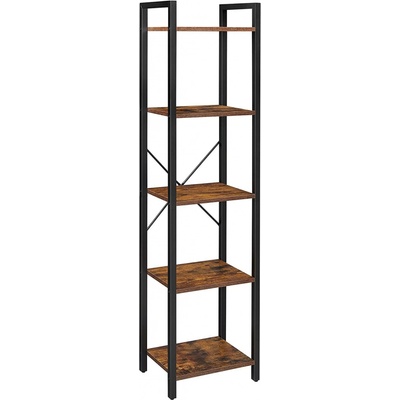 SONGMICS Voľne stojaca knižnica Vasagle Porat 40 cm hnedá/čierna