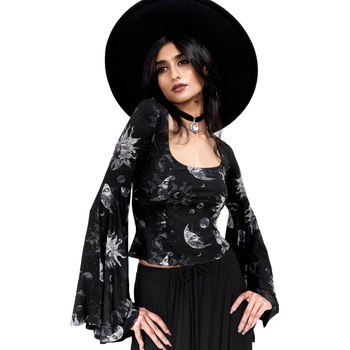 KILLSTAR дамска тениска с дълъг ръкав (топ) KILLSTAR - Luminara - Черна - KSRA011930