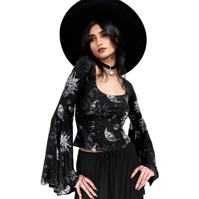 KILLSTAR дамска тениска с дълъг ръкав (топ) KILLSTAR - Luminara - Черна - KSRA011930