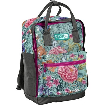 PASO Ученическа тинейджърска раница PASO - Flowers