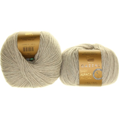 Gazzal Baby Alpaca Pure Color 6451 světle šedá melange