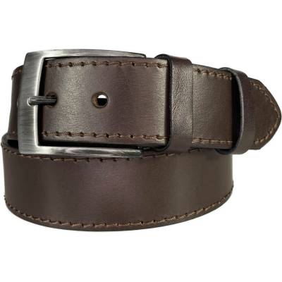 Penny Belts Kožený opasek I3-1-40 tmavě hnědý