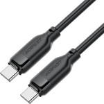 ACEFAST - Кабел за данни (C16-03) - Бързо зареждане, Type-C към Type-C, 60W, 3A, Устойчив на огъване, 1.2 м - Черен