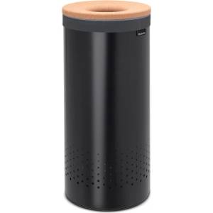 Brabantia Кош за пране Brabantia - 60 l, черен, корков капак (1000826)