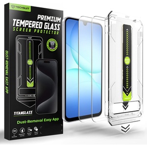 Techsuit Стъклен протектор за Samsung Galaxy A16 / A17 - TitanGlass CrystalHD (2 pack) - Techsuit - Прозрачен