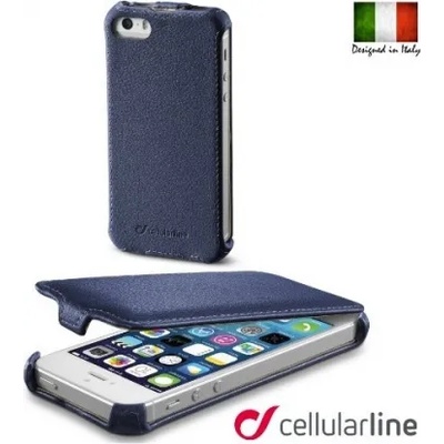 Apple Flap за iPhone 5/5S син/черен Cellular line