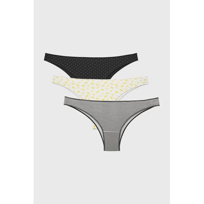 Cotonella 3PACK бразилски бикини Paola (3P3490_kal)