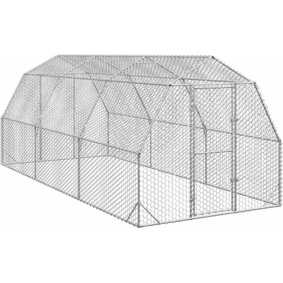 vidaXL Výběh pro slepice 2,5 × 6 × 2,25 m pozinkovaná ocel 9799.3328517