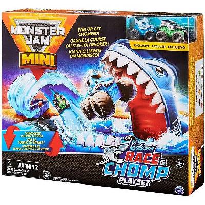 Игрален комплект Monster Jam Mini - Писта изстрелвачка с акула (6060718)