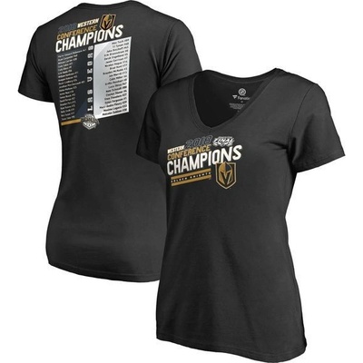 Fanatics Dámske Tričko Vegas Golden Knights 2018 Western Conference Champions Shorthanded Roster