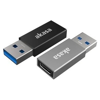 Akasa AK-CBUB61-KT02 USB 3.1 Gen 2 Type-C (F) na Type-A (M), 2ks
