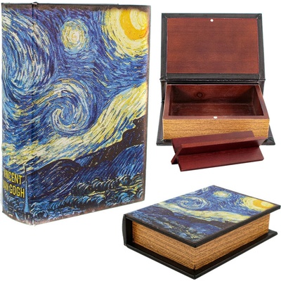 Stash Book drevená krabička Hviezdna noc