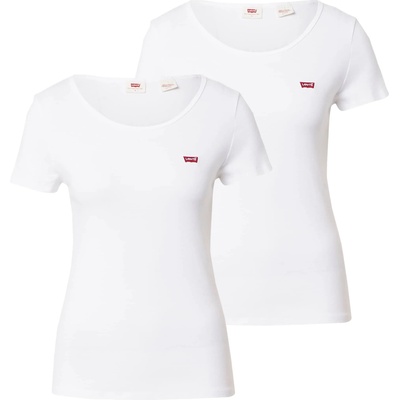 Levi's Тениска '2Pack Crewneck Tee' бяло, размер XS