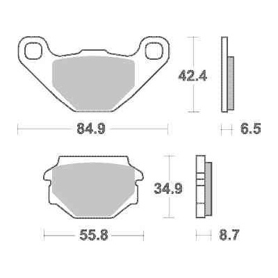 Brzdové destičky Brembo zadní APRILIA 650 Pegaso rok 92-94 | Zboží Auto