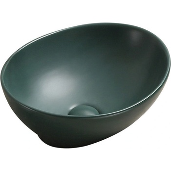 Mexen Elza умивалник върху плот 40 x 33 cm, зелен тъмен мат - 21014047 (21014047)