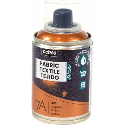 Pébéo 7A farba na textil ve spreji 100 ml 33 copper