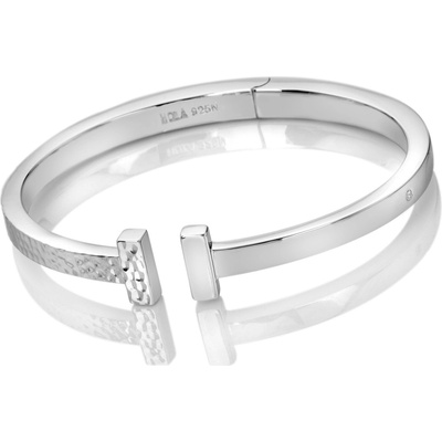 Hot Diamonds Otvorený strieborný náramok s diamantom Much Loved DC227