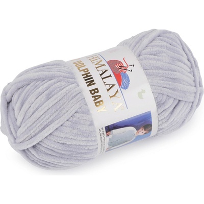 Pletací žinylková příze Dolphin Baby 100 g Varianta: 19 (80351) šedá nejsvětlejší, Balení: 1 ks 49488/120346/239965
