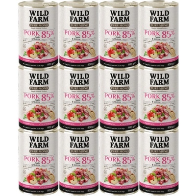Wild Farm Pure Mono Bravčové mäso jablká a quinoa 12 x 400 g