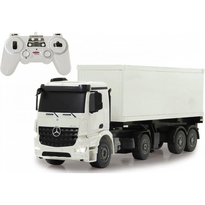 JAMARA Mercedes Benz Arocs Lastwagen auf der Straße Elektromotor Betriebsbereit RTR Weiß Junge 1:20