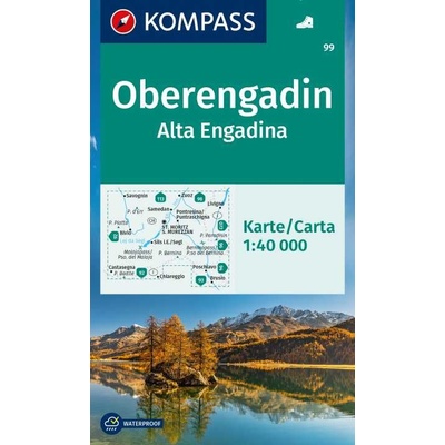 Oberengadin, Alta Engadina (Kompass - 99) - turistická mapa