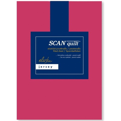 SCANquilt plachta Jersey Elastic Lycra fuksiová 180x200