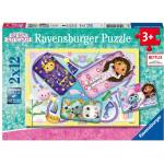 Ravensburger - Puzzle 2x12 Gabi's Cat House - 40 - 99 piese