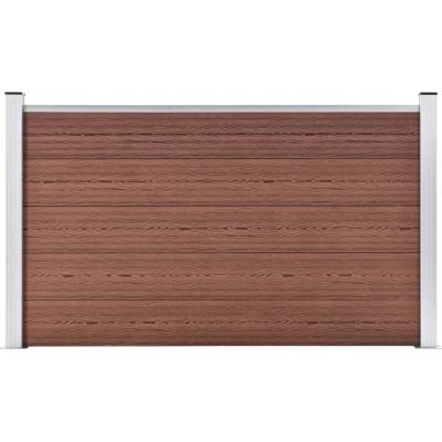 zahrada-XL Zahradní plot dřevoplast 180 x 105 cm hnědý