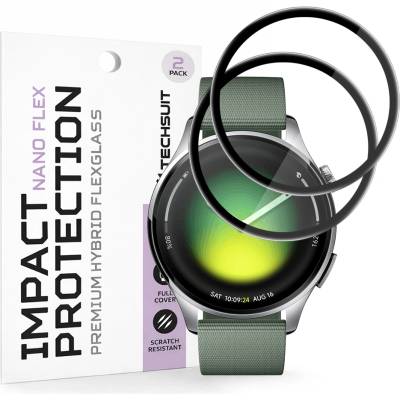 Techsuit Протектор за Xiaomi Watch 5 (47mm) - Nano Flex (2 pack) - Techsuit - Черен