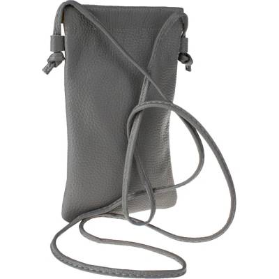 NovaKabelka.cz Mia Grigia kožená italská crossbody kabelka šedá