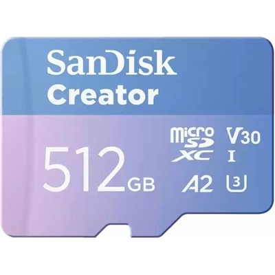 SanDisk Creator 512 GB MicroSDXC SDSQXAV-512G-GN6MS