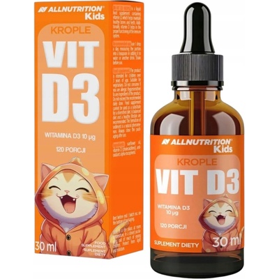 Allnutrition Vitamín D3 v kvapkách pre deti 30 ml