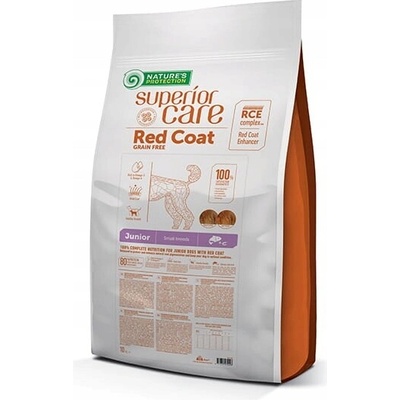 Nature's Protection Superior Care Red Coat Grain Free Salmon Junior Small Breed 10 kg