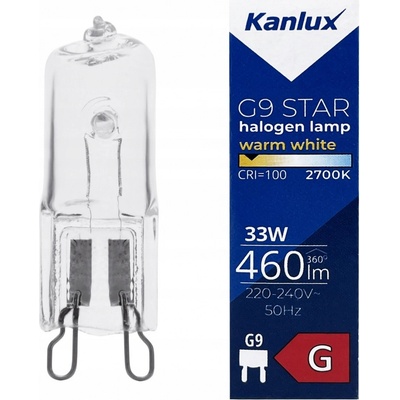 Kanlux 18421 33W G9 230V halogenová žiarovka