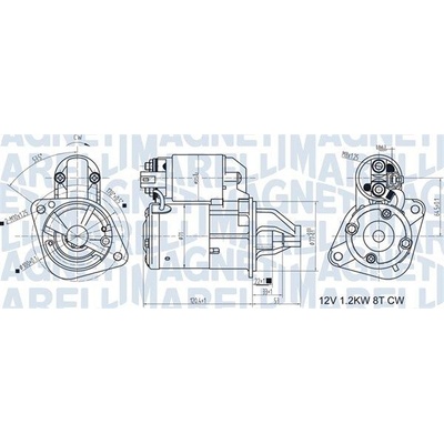 Štartér MAGNETI MARELLI 063721465010