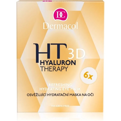 Dermacol Hyaluron Therapy 3D освежаваща хидратираща маска за очи 6x6 гр