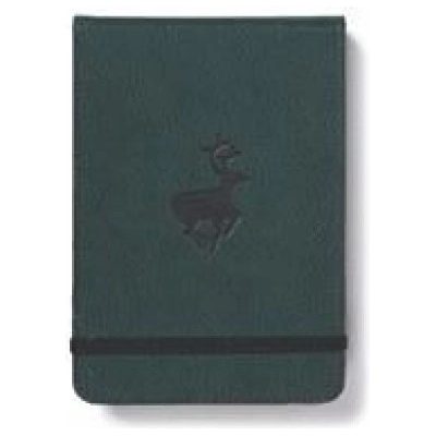 DINGBATS A6+ Wildlife Green Deer Reporter Notebook - Dotted