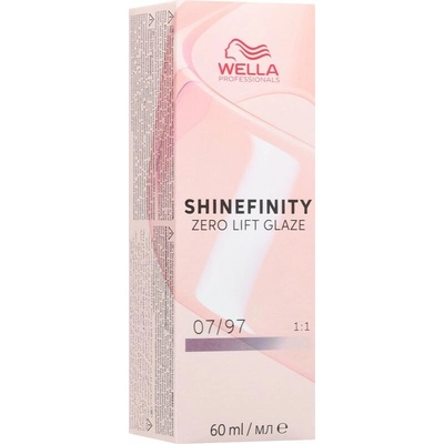 Wella Professionals Shinefinity Zero Lift Glaze demipermanentní barva na vlasy odstín 07/97 60 ml