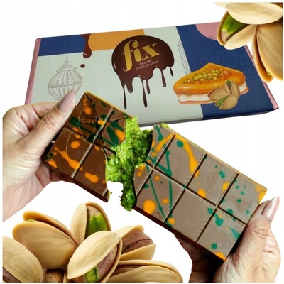 Fix Chocolate Pistáciová dubajská čokoláda 200 g – Zboží Dáma