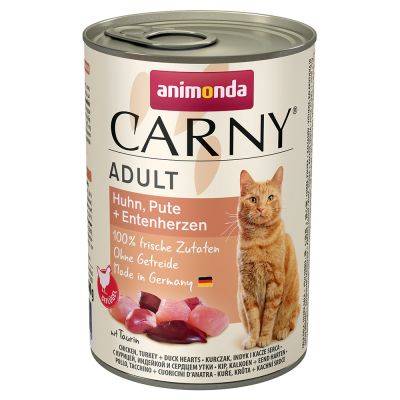 Animonda Carny Adult kura morka a kačacie srdcia 400 g