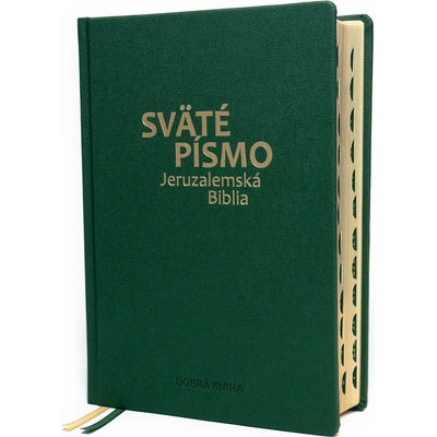 Sväté písmo - Jeruzalemská Biblia (veľký formát) zelená obálka so zlatorezom