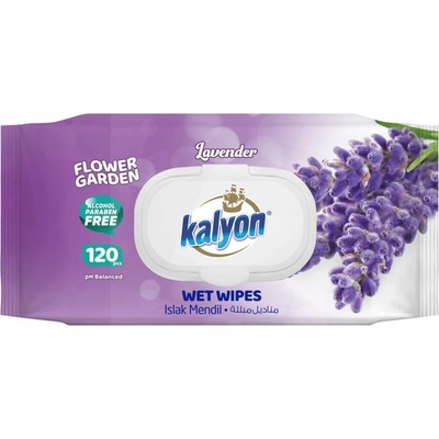 Kalyon vlhčené ubrousky Lavender 120 ks